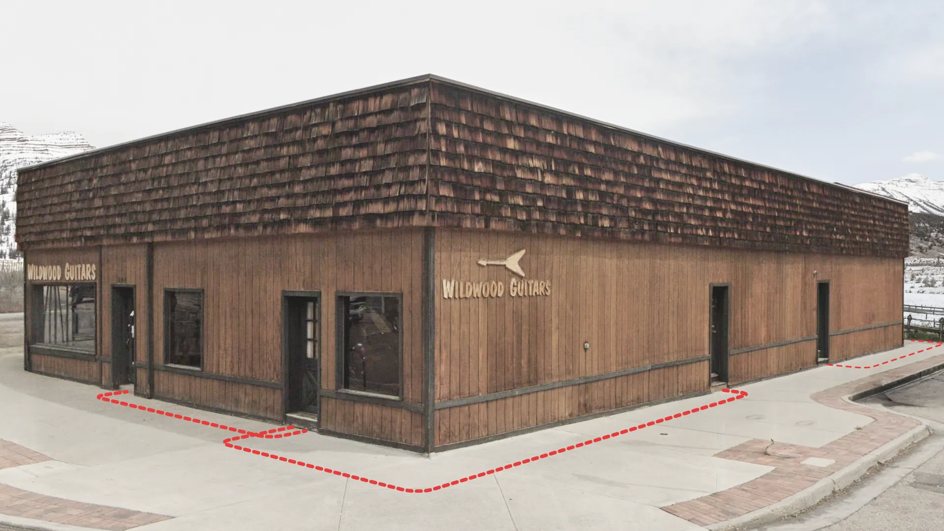 Wildwood Guitars storefront exterior — Louisville, Colorado